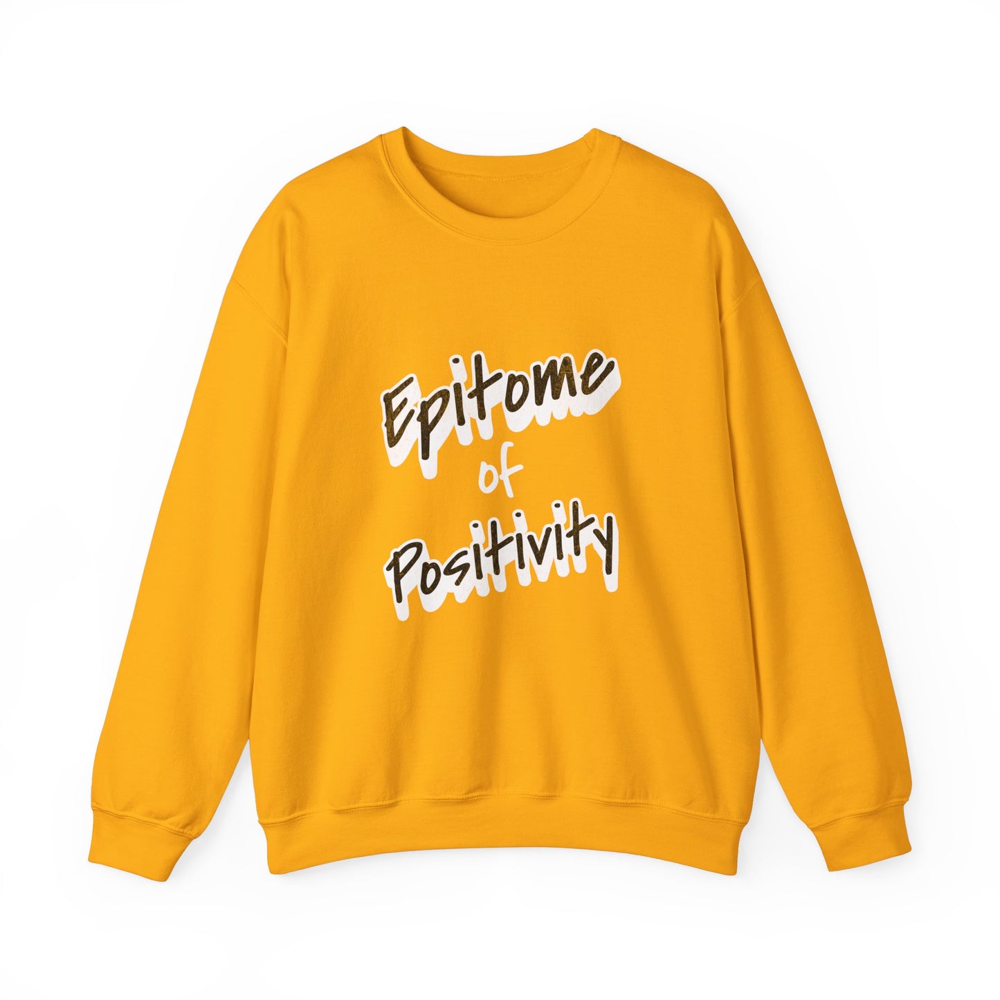 Bold Positive Phrase Unisex Sweatshirt, Motivational Crewneck Jumper, Inspirational Pullover, Cozy Graphic Sweater, Relaxing Lounge Wear